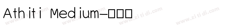 Athiti Medium字体转换